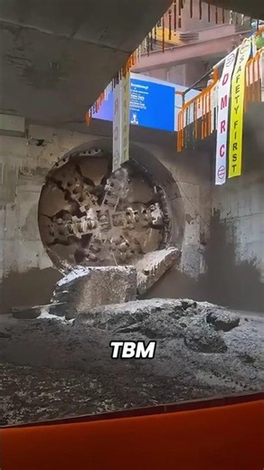Comment les machines TBM creusent des tunnels sous la mer #machinesgeantes #technologie