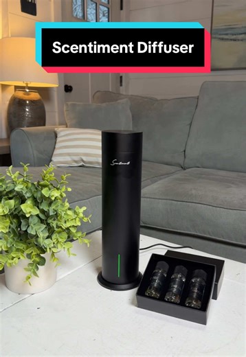 This Scentiment Diffuser makes your home smell like a luxury hotel! These smell absolutely scrumptious! #scentiment #diffuser #diffuseroil #homefragrance #TikTokShopJumpstartSale