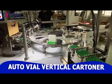 SZH60 automatic vial cartoning machine vertical type bottle rotatry box packing machine cartoner