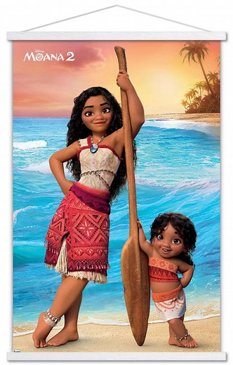 Disney Moana 2 - Moana and Simea Wall Poster, 22.375" x 34" Framed - Walmart.ca