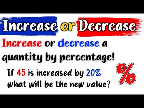 Percentage Increase & Decrease Made EASY! (Tricks + Formula Explained)