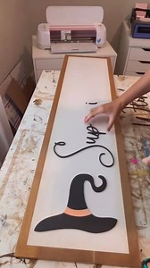 Making boho HALLOWEEN porch signs 👻🫶🏻 | Painted by Mandy