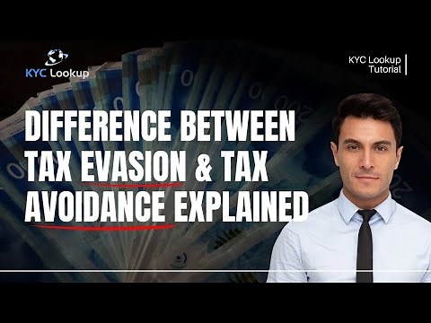 What is the Difference Between Tax Evasion vs Tax Avoidance Explained - KYC Lookup