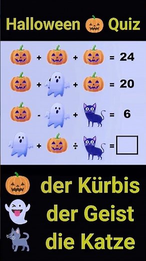 Halloween 🎃 #ghostbusters #halloween #deutsch #quiz #mathematics
