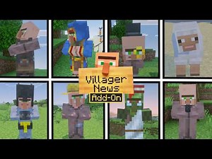 Villager News Add-On - All Interactions | Minecraft