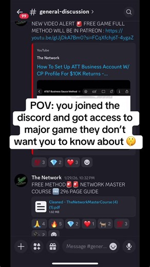 Discord is where execution happens. Join or keep watching from the outside. @ TheNetworkTeam on Discord 🦅