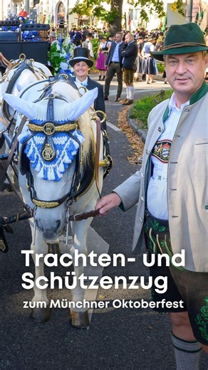 Traditional costume and riflemen's parade at the Munich Oktoberfest 2026 - Bavaria