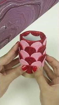 How to Make a Pen Stand Using Toilet Roll | Best Out of Waste