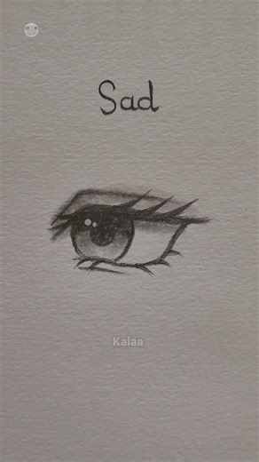 Drawing anime eyes (sad & mad) #tutorial #art #fyp #howtodraw #drawing #shorts