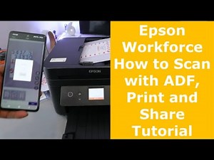 Epson Workforce How to Scan with ADF, Print In Epson Printer and Share Tutorial