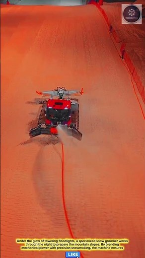 Powerful & Efficient: Specialized Snow Groomer with Precision Snowmaking for Mountain Slopes