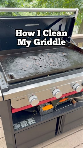 How I clean my Weber Slate Griddle. I’ve had this griddle for about 1 & 1/2 years and this is how I like to clean it. :)#griddle #clean #cleaning #kristyslifestyle Weber Grills | Kristyslifestyle
