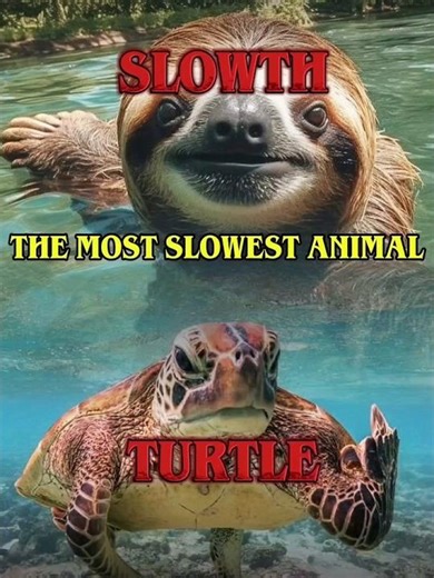 THE MOST SLOWEST ANIMALS IN WORLD
