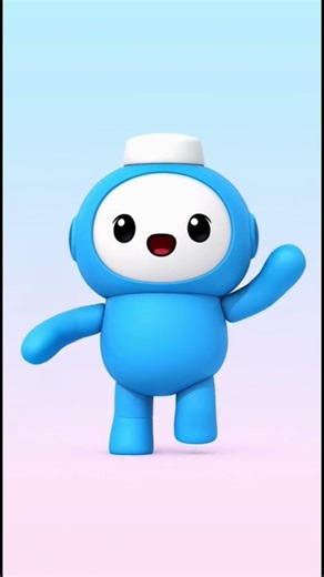 Cute Dancing Robot 🤖💙 | NZCATI Shorts #robot #dancing #cartoon #kids #animation #shorts #cartoon
