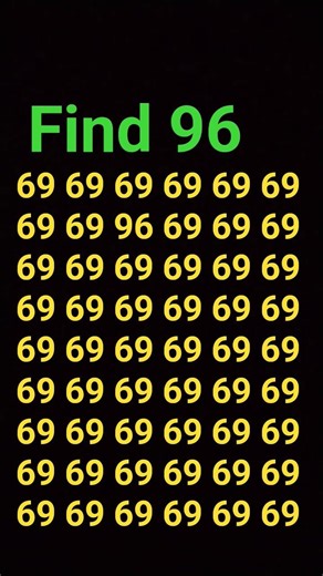 find the number 96