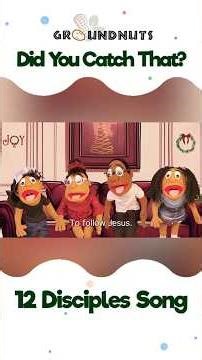 12 Disciples Song / I Have Decided to Follow Jesus | Kids Bible Songs 🎵 | Groundnuts Puppets