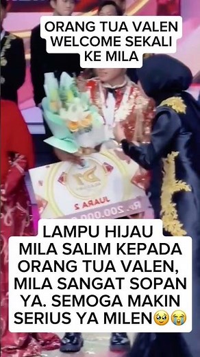 MILA DI RESTUI ORANG TUA VALEN #valenda7 #milada7 #youtubeshorts #dangdut
