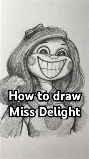 How to draw Miss Delight from Poppy Playtime! Easy! #art #poppyplaytime #huggywuggy #catnap #drawing