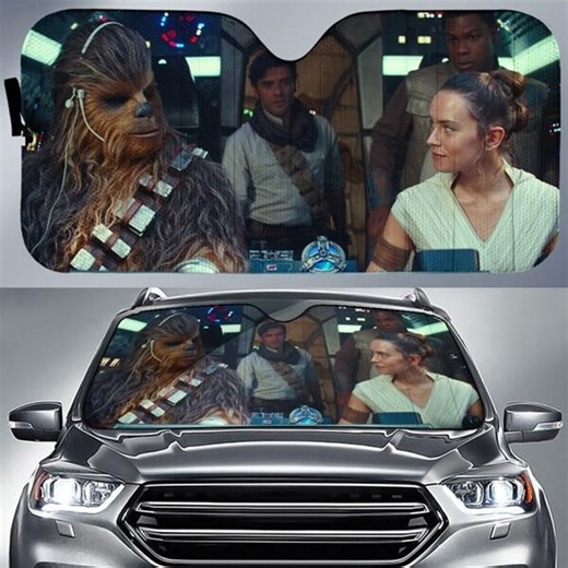 Starwars Car Sunshade, Han Solo Chewbacca Car Sun Shade, Disneyland Starwars Characters Auto Sunshade, Sun Shade for Car, Gift for Him - Etsy