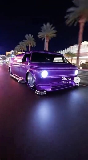 Chopped and dropped 1961 Ford Econoline van.