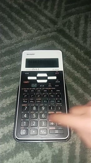 How To Reset The Sharp Calculator EL-531TH ADVANCED D.A.L.