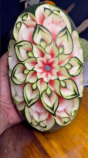 #simple how to do fruit carving 🍉#shorts #foodart