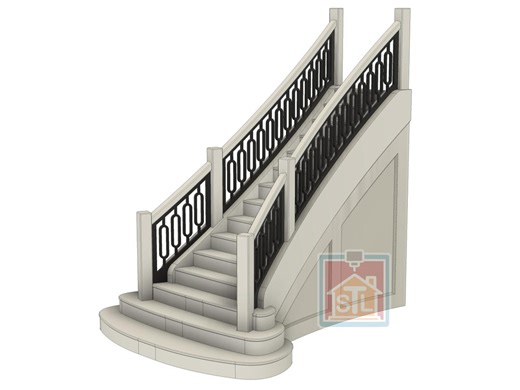 STL File, Curved Staircase, Dollhouse Miniature, 3D Object - Etsy