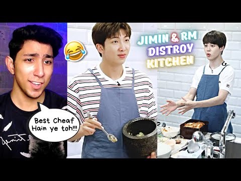 Pakistani Reaction on BTS Destroy Kitchen Jimin and Rm #3 | Maadi Reacts