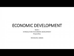 Introduction to Economic Development