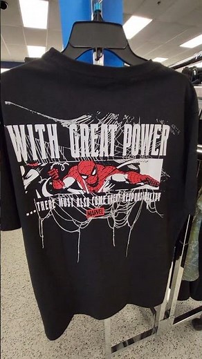 SPIDER-MAN BLACK GRAPHIC 2 SIDED T-SHIRT $9.99 - MARVEL SPIDER-MAN FASHION FUN
