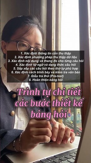 Trình tự các bước thiết kế bảng hỏi trong nghiên cứu khoa học - Huyenlemkt - Nghiên cứu sinh Tiến sĩ