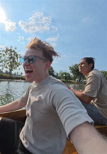 Longtail boat racing in rural Thailand 🇹🇭 | boat