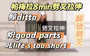 【kpop女团bgm】帕梅拉8min劈叉拉伸训练 解锁劈叉＆增加臀腿柔韧灵活性｜aespa/NewJeans/LE SSERAFIM 吒鲸炽版_哔哩哔哩_bilibili