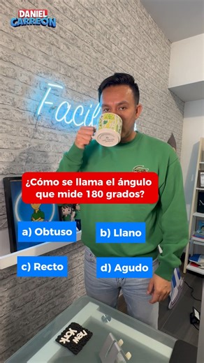 ¿Cómo se llama el ángulo que mide 180 grados? 💚¡Adquiere mis libros, facilísimo! 💚 ✅Amazon, Mercado libre y WhatsApp✅ 💁1ro de secundaria 📖 https://amzn.to/3wEML0x 💁‍♂️2do de secundaria 📖 https://amzn.to/49Ry3lc 🎓3ro de secundaria 📖 https://amzn.to/3TooSDL 🙋‍♀️Libro de Fracciones 📘 https://bit.ly/42WUNOC 💚WhatsApp💚 https://wa.me/c/5216564259521 🌐Pagina web🌐 https://bit.ly/3RLsygP #fyp #foryou #fypシ #foryoupage #math #matematicasentiktok #danielcarreon #teamcarreon #facilisimoverdad 