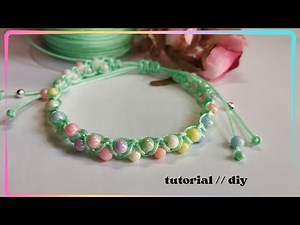 Beautiful bracelet, easy to make // thread bracelet // bracelets // tutorial // DIY