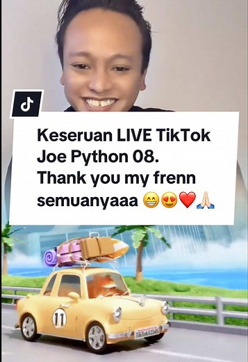 Keseruan LIVE TikTok Bersama Joe Python
