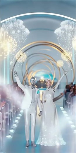 AI Robot Marries a Robot Bride 🤖💍 | Futuristic Love Story