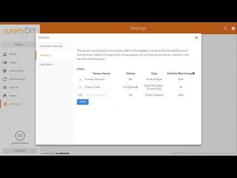How to Change Sensor Names in Alarm.com