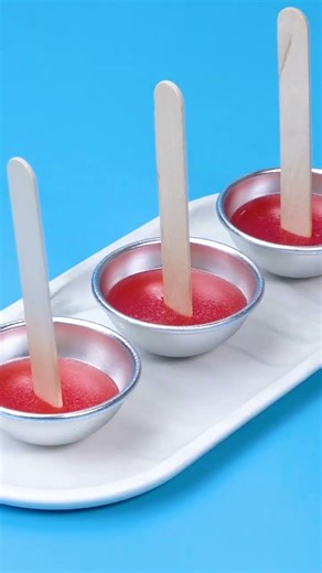 Refreshing Watermelon Popsicle 🍉❄️✨ #shorts #summerdessert #popsicle
