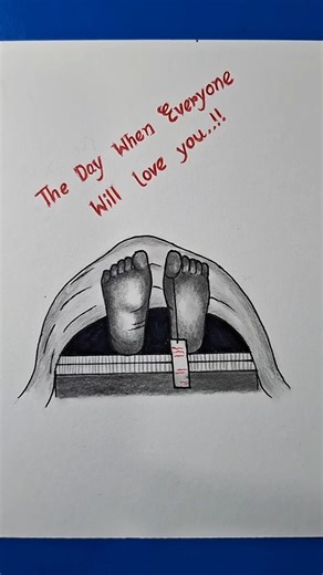 The Day When Everyone Will Love You 😥 #art #sad #death #drawing