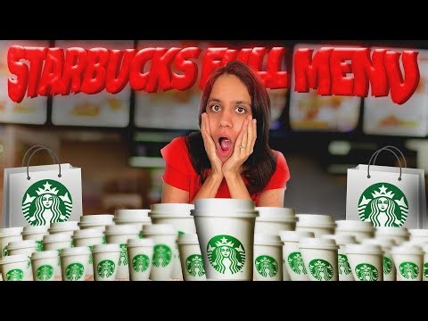 I ordered the entire Starbucks menu 😱