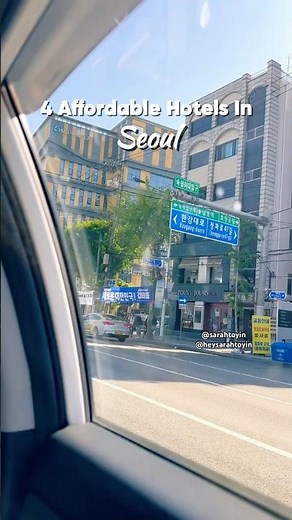 4 Affordable Hotels in Seoul 🇰🇷 #seoultravel #southkoreatravel