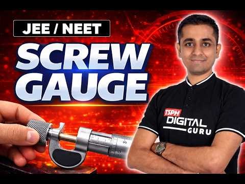 PHYSICS Micrometer Screw Gauge | Least count, Zero error & Reading Method | Class 11/ JEE PHYSICS