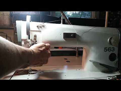 Thread an Industrial Pfaff 563 Sewing Machine