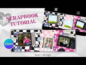 digital scrapbook tutorial canva *⁠.⁠✧