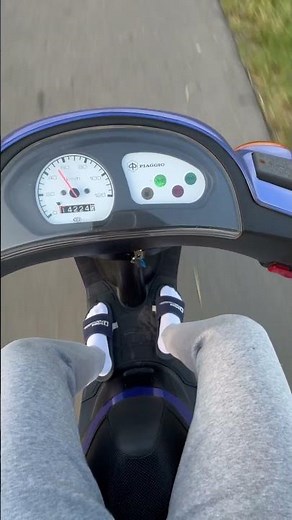 Stock Piaggio Zip Fast Rider 50cc 2t acceleration