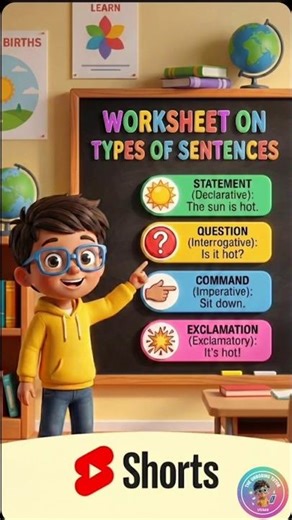 Quiz Time! Can You Name This Sentence Type? 🤔 #kidslearning #grammar #ncert