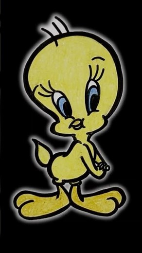 🐤 Tweetie Pie #howtodraw #drawing #drawingtutorial #art #myartistkid #looneytunes #tweetiepie