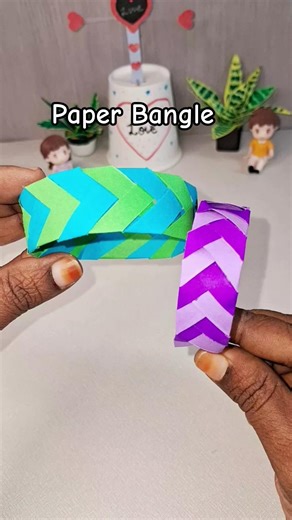 Paper Bangle |Easy to make #diy #bangles #shorts#latest