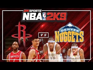 NBA 2K9 : Houston Rockets vs. Denver Nuggets | 4K 60fps | PC Gameplay